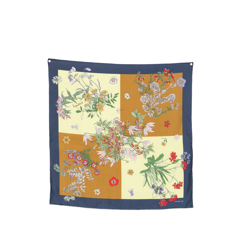 Mantero Floral-print Square Scarf
