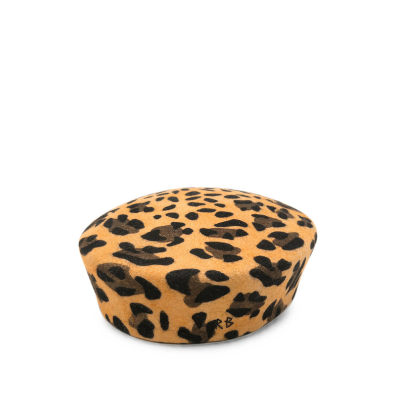 Ruslan Baginskiy Leopard-print Beret