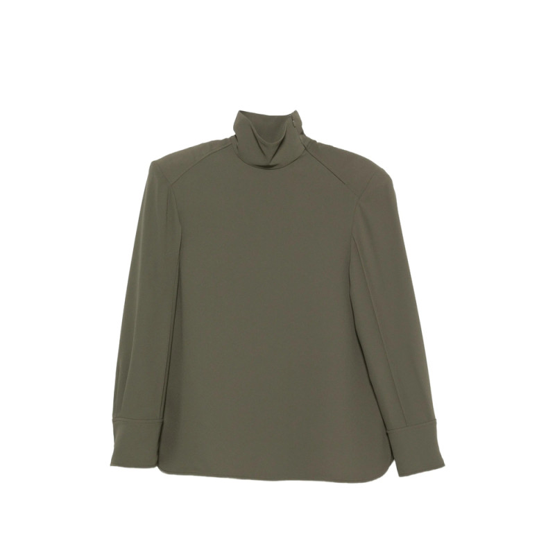 Iro Orbison High-neck Long-sleeve Top