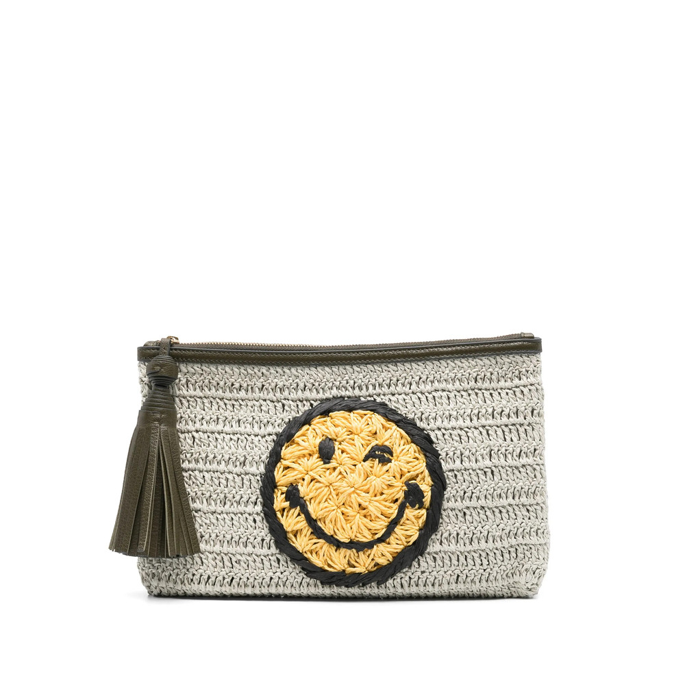 Anya Hindmarch Raffia Clutch Bag