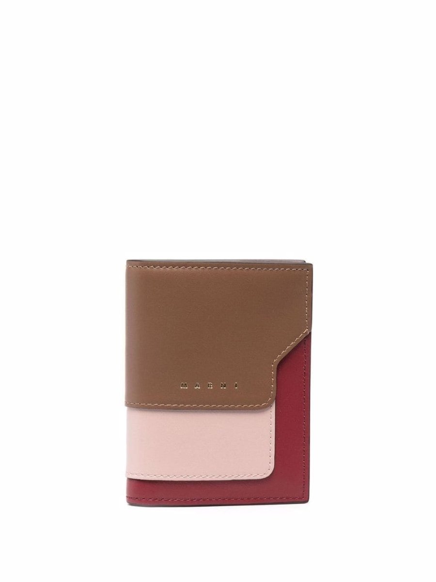 colour-block bifold wallet