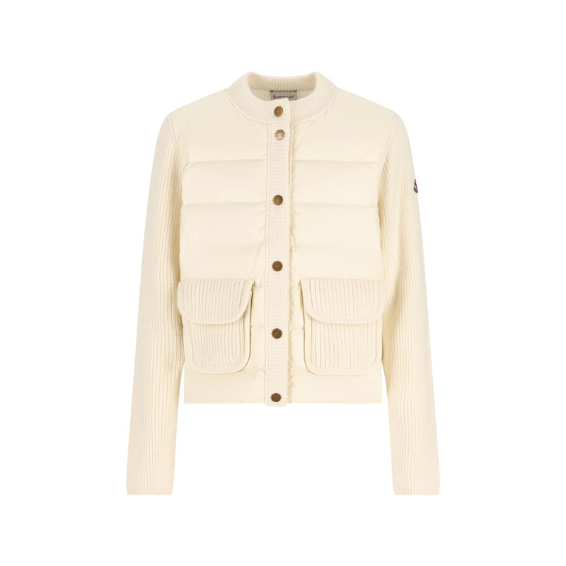 Moncler Padded Panel-detail Cardigan