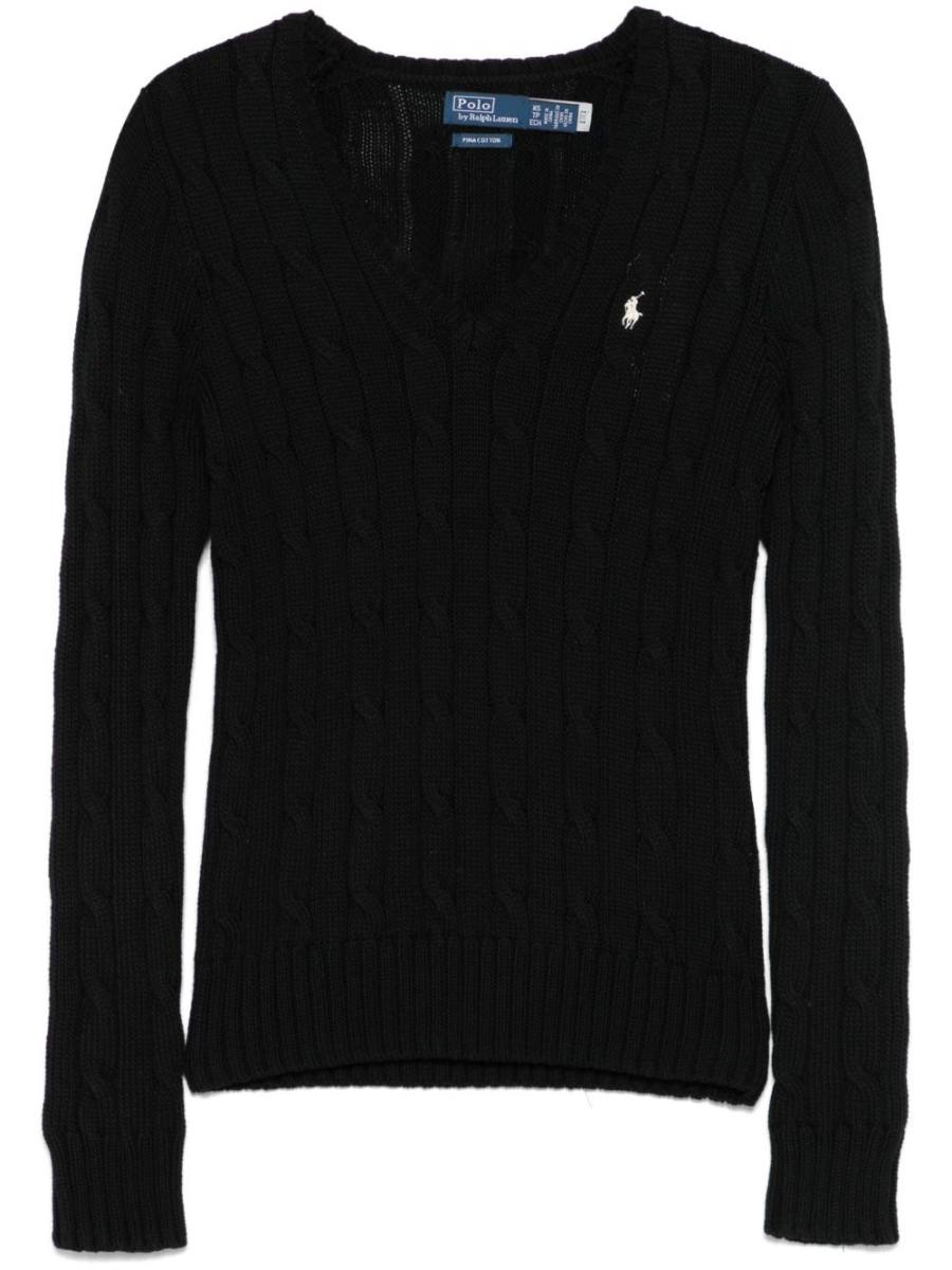 cable-knit cotton sweater