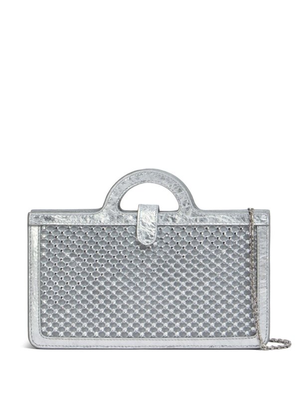 Tropicallia crystal-embellished wallet-on-cha