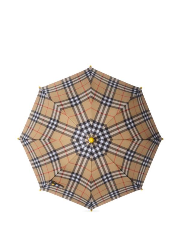 checked umbrella