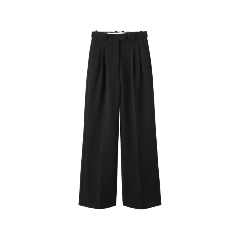 Almada Pleated Wide-leg Trousers