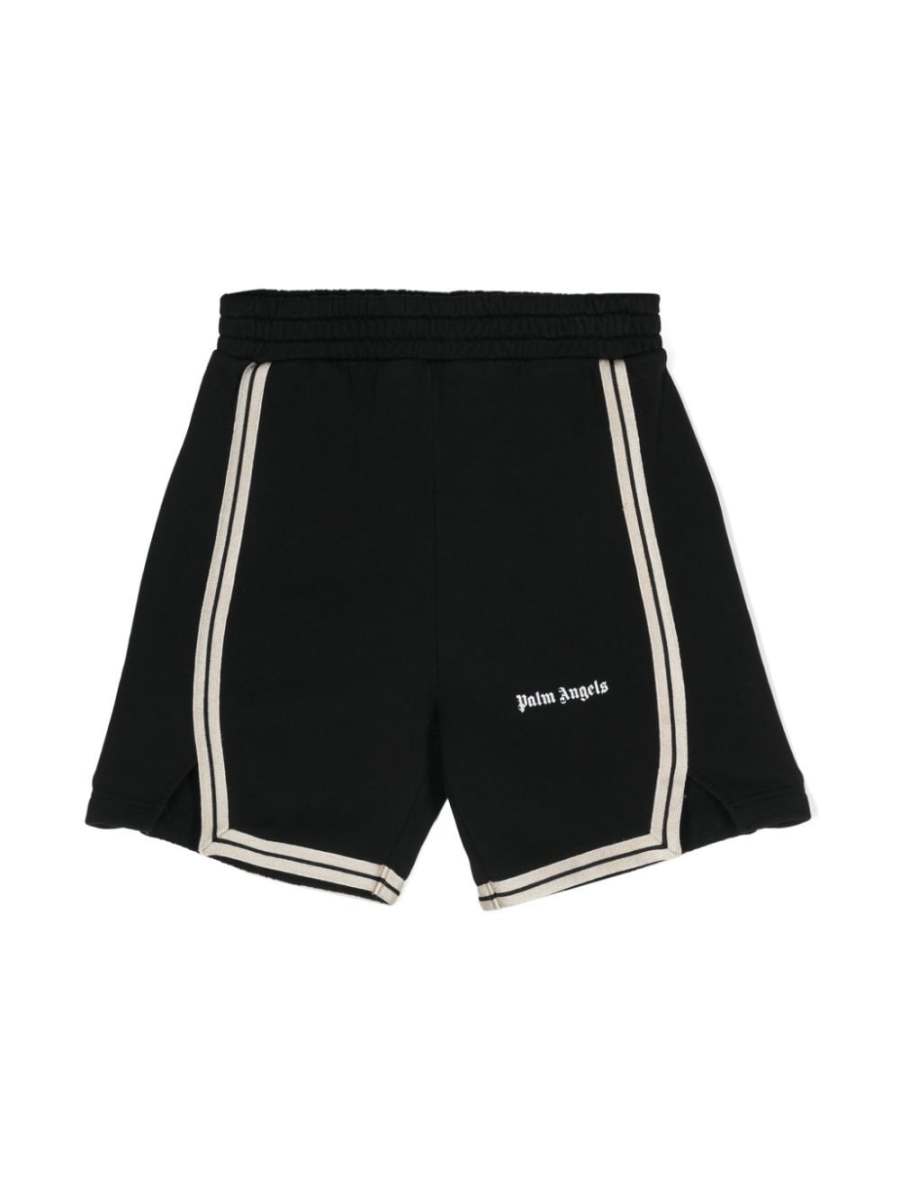 logo-detail striped shorts