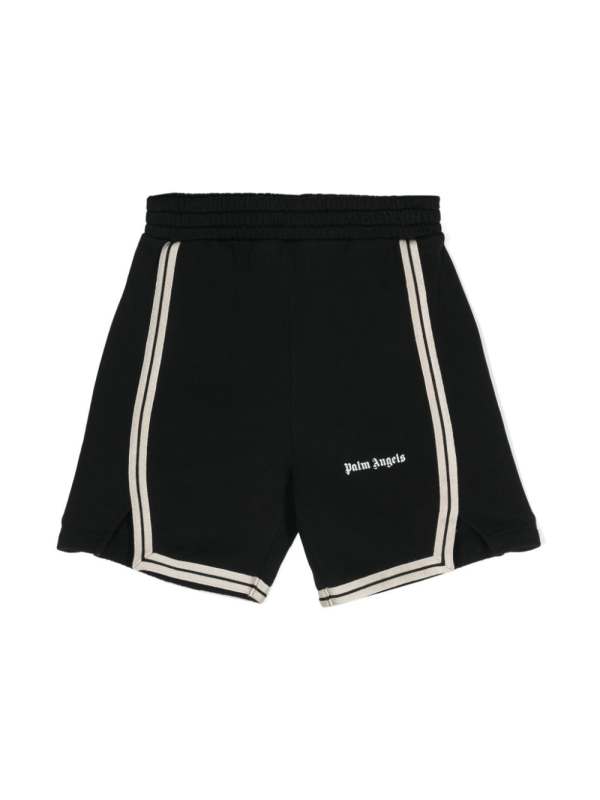 logo-detail striped shorts