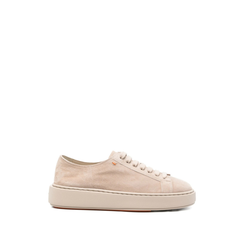 Santoni Lace-fatening Suede Sneakers