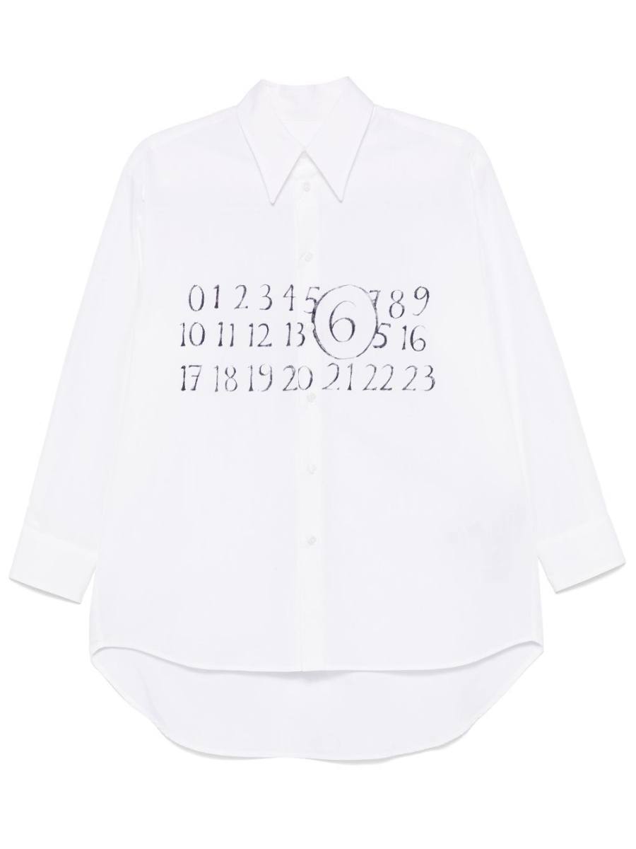 numbers-motif shirt
