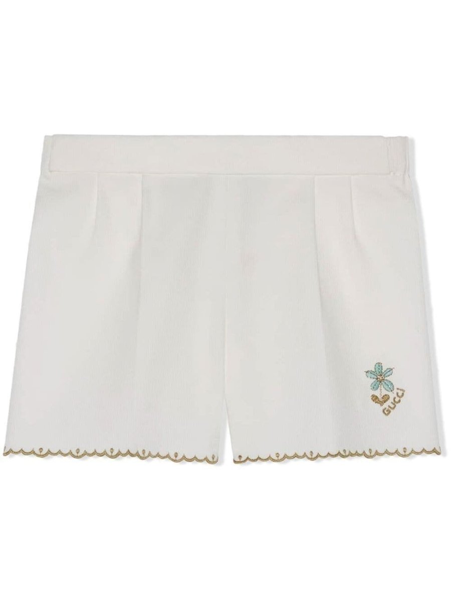 logo-embroidered shorts