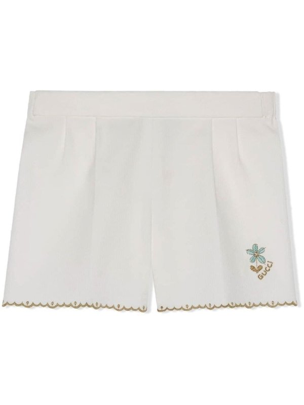 logo-embroidered shorts
