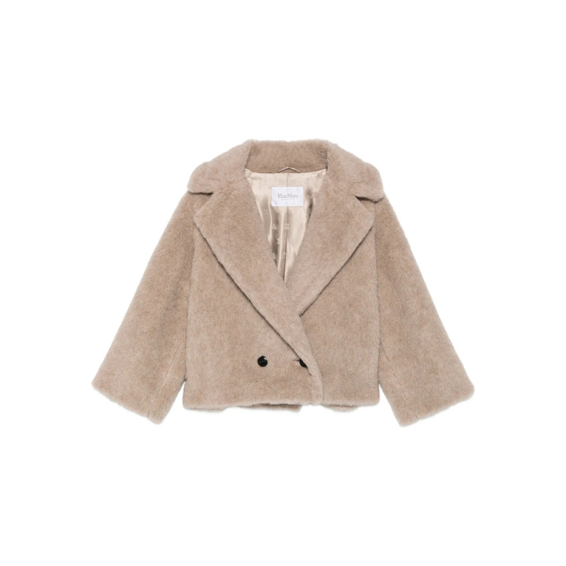 Max Mara Wide Lapel Double-breasted Short Coat