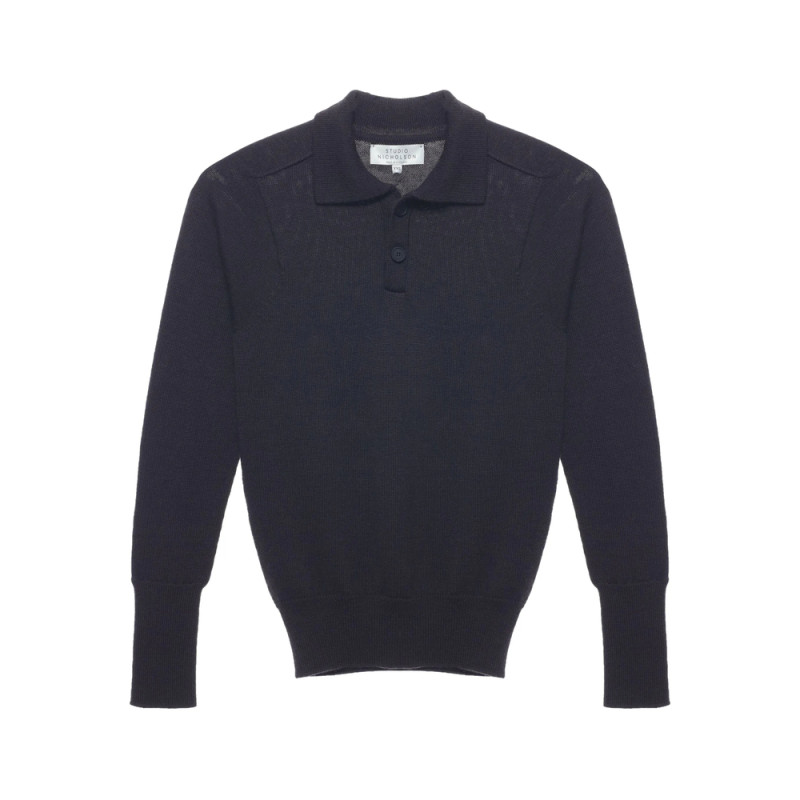 Studio Nicholson Polo-neck Wool Jumper