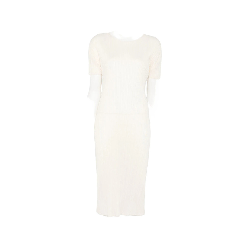 Pleats Please Pleated Short-sleeve Dress