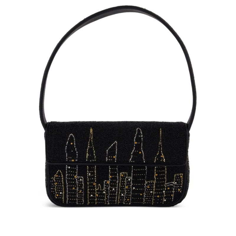 Staud Tommy Beaded Skyline Shoulder Bag
