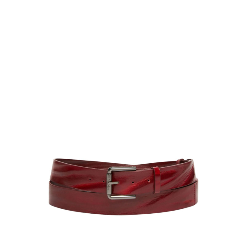 Max Mara Square-buckle Leather Belt