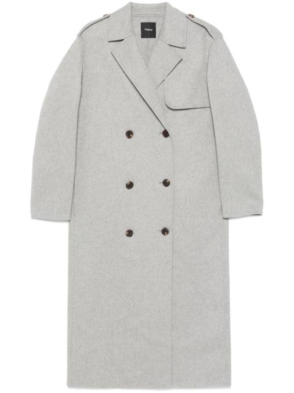 mélange-effect coat