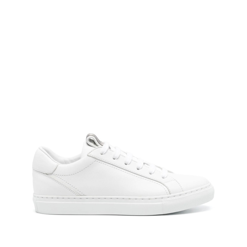 Brunello Cucinelli Monili-embellished Leather Sneakers