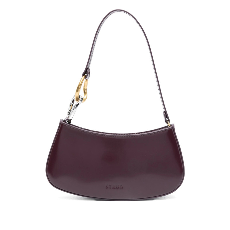 Staud Ollie Curved-handle Leather Shoulder Bag