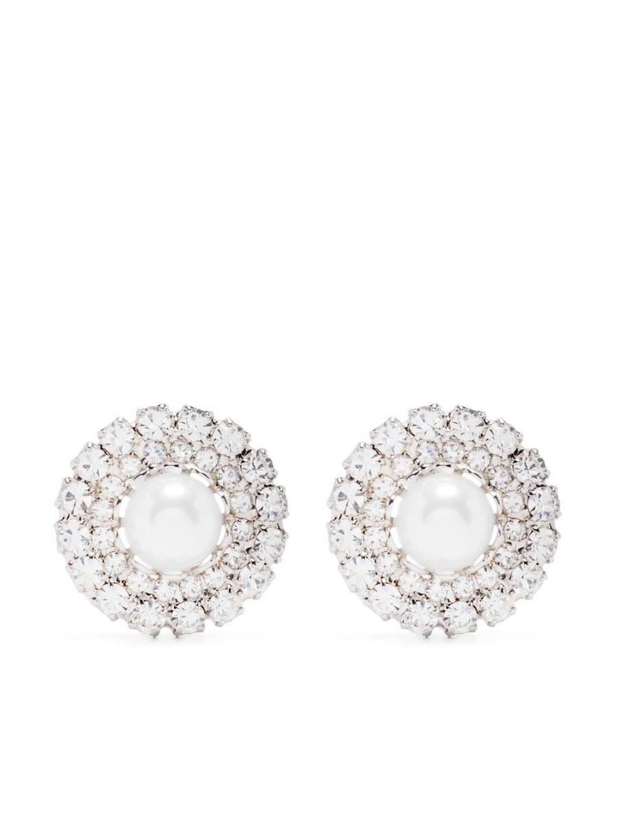 crystal-embellished earrings
