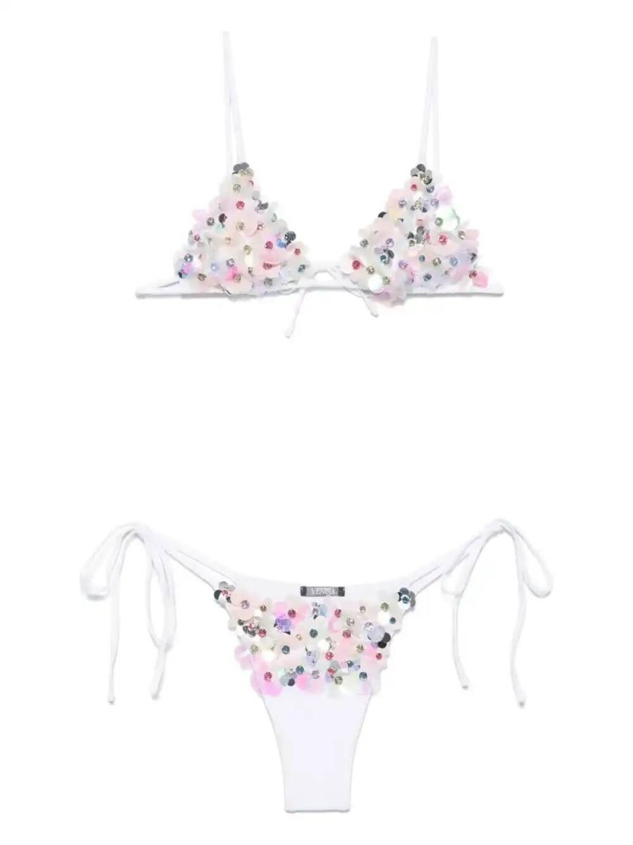 paillette-embellished bikini