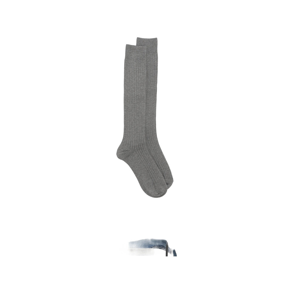 Ant45 Urbana Long Ribbed-knit Knee-high Socks