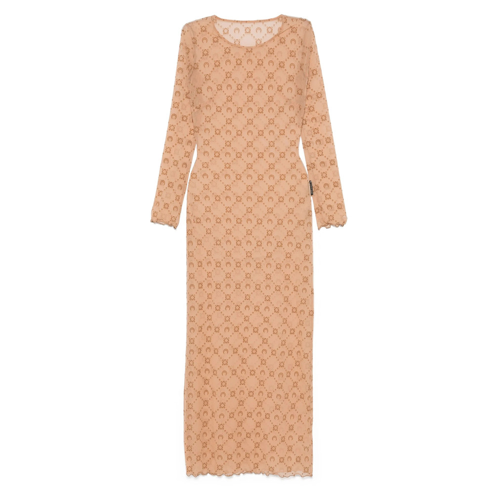Marine Serre Moonogram Mesh Dress