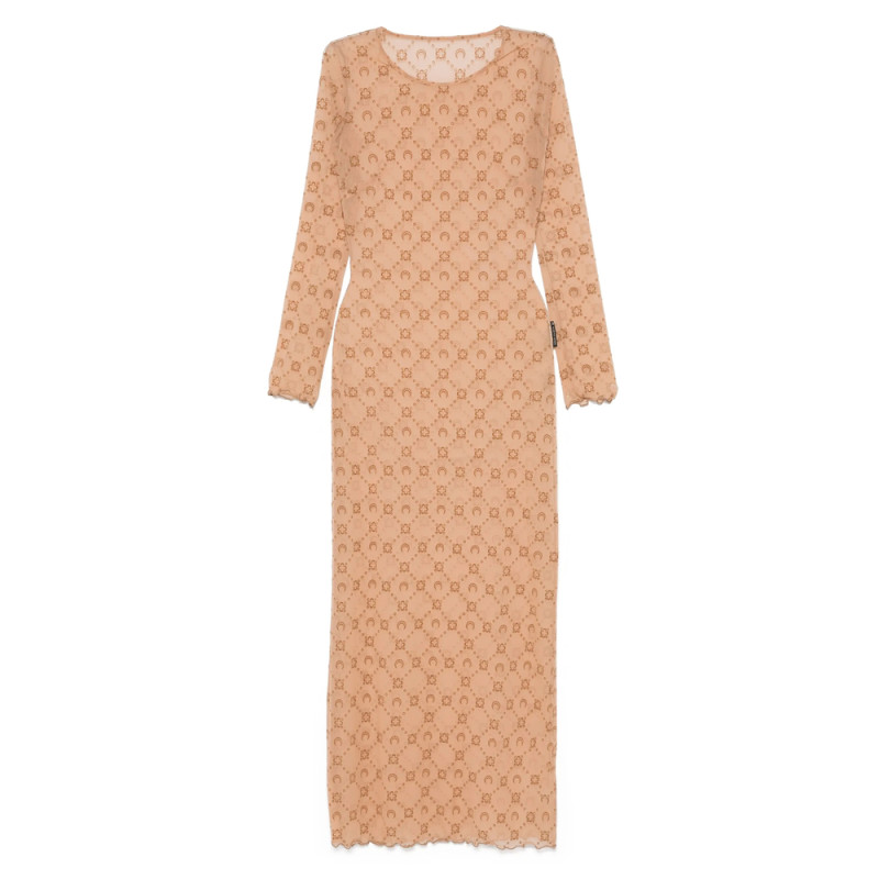 Marine Serre Moonogram Mesh Dress