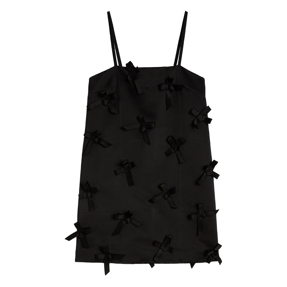 Jil Sander Duchess Bow-embellished Mini Dress