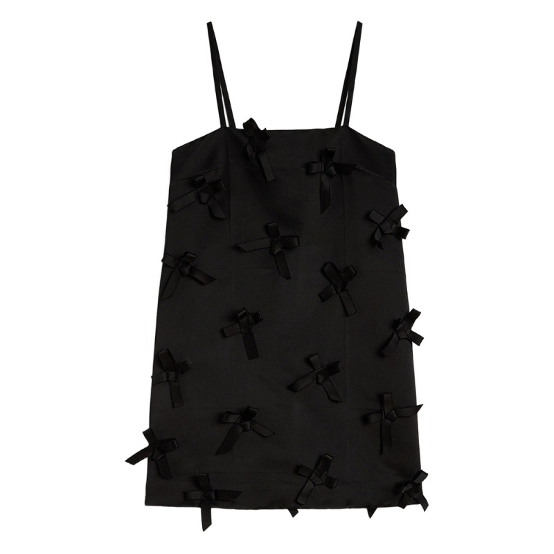Jil Sander Duchess Bow-embellished Mini Dress