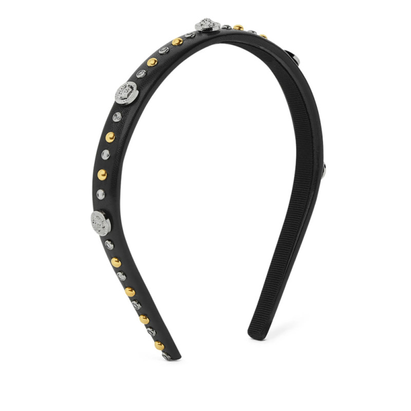 Versace Medusa Head Studded Headband