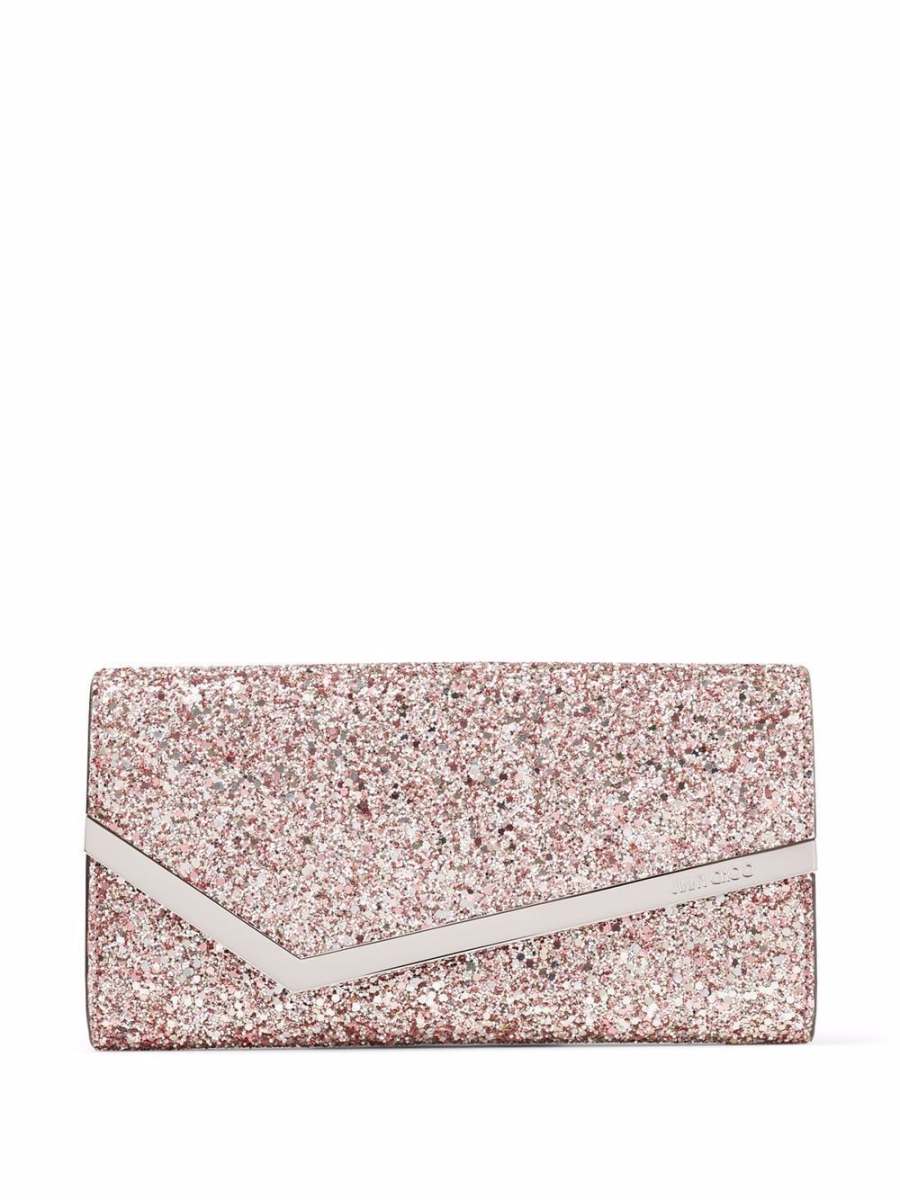 Emmie glitter clutch bag