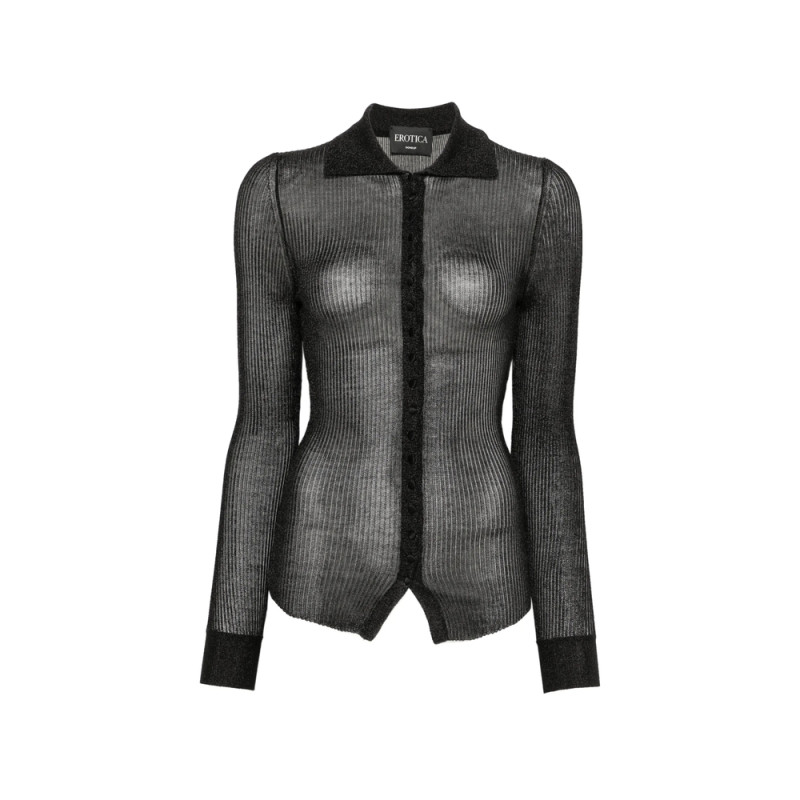 Dondup Ribbed-knit Long-sleeve Shirt