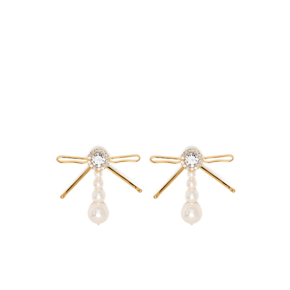 Shushu/tong Pearl Embellished Earrings