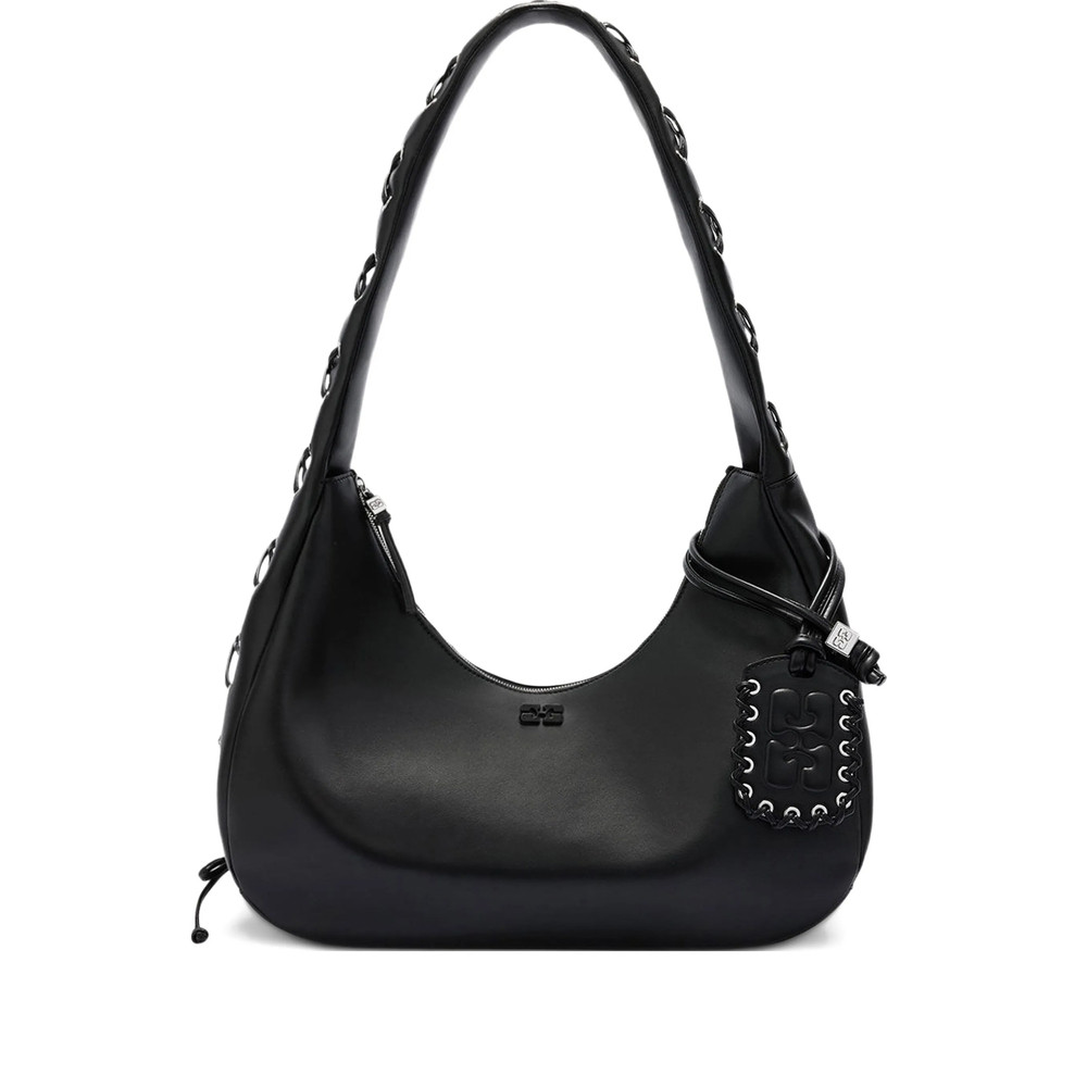 Ganni Hobo Medium Laces Shoulder Bag