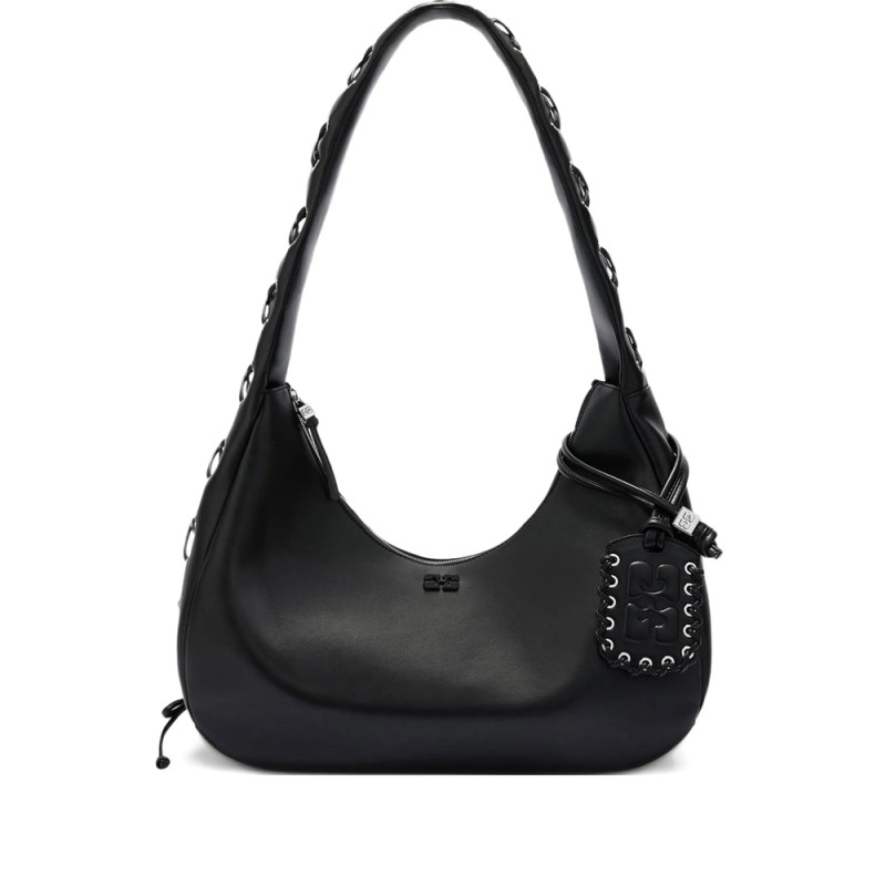Ganni Hobo Medium Laces Shoulder Bag