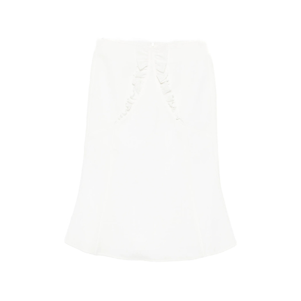Shushu/tong Ruffle-trimmed Flared Skirt
