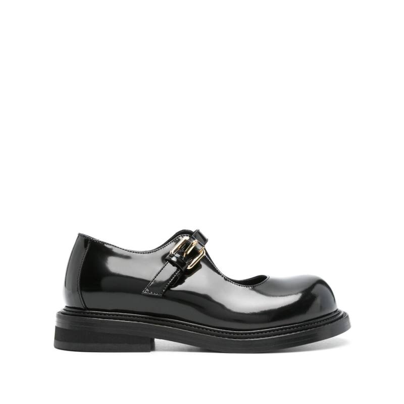Moschino Leather Mary Jane Flats