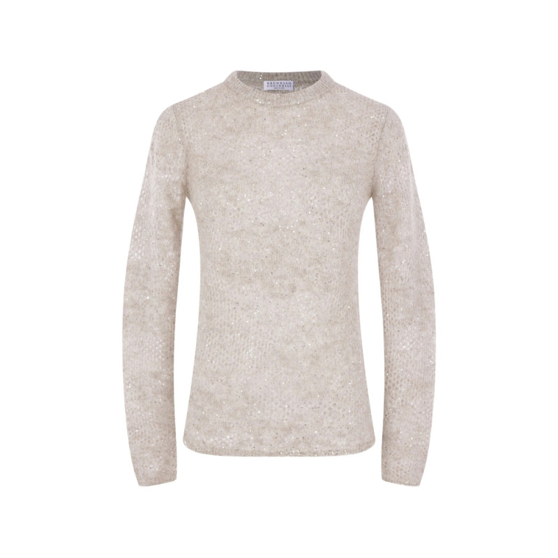 Brunello Cucinelli Sequin-embellished Knitted Sweater