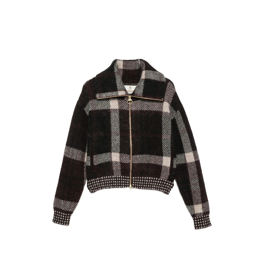 Barbour Carville Check-pattern Zip-up Jacket