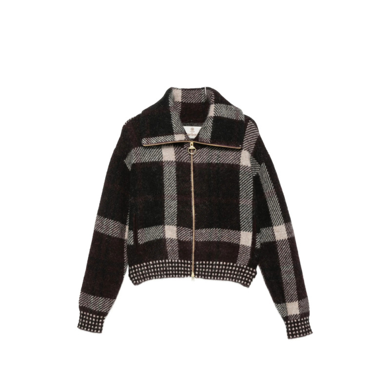 Barbour Carville Check-pattern Zip-up Jacket