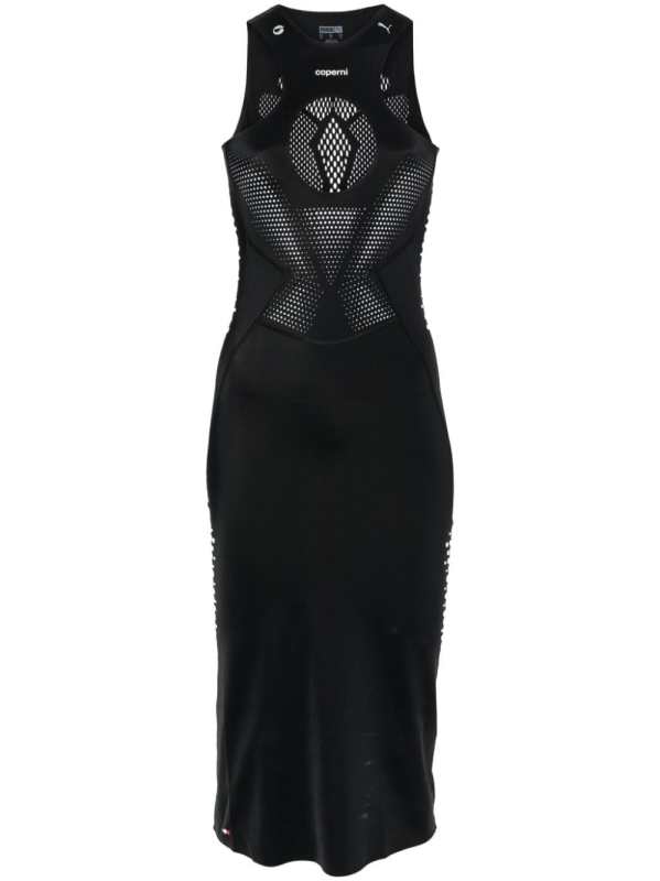 x PUMA cut-out detail midi dress