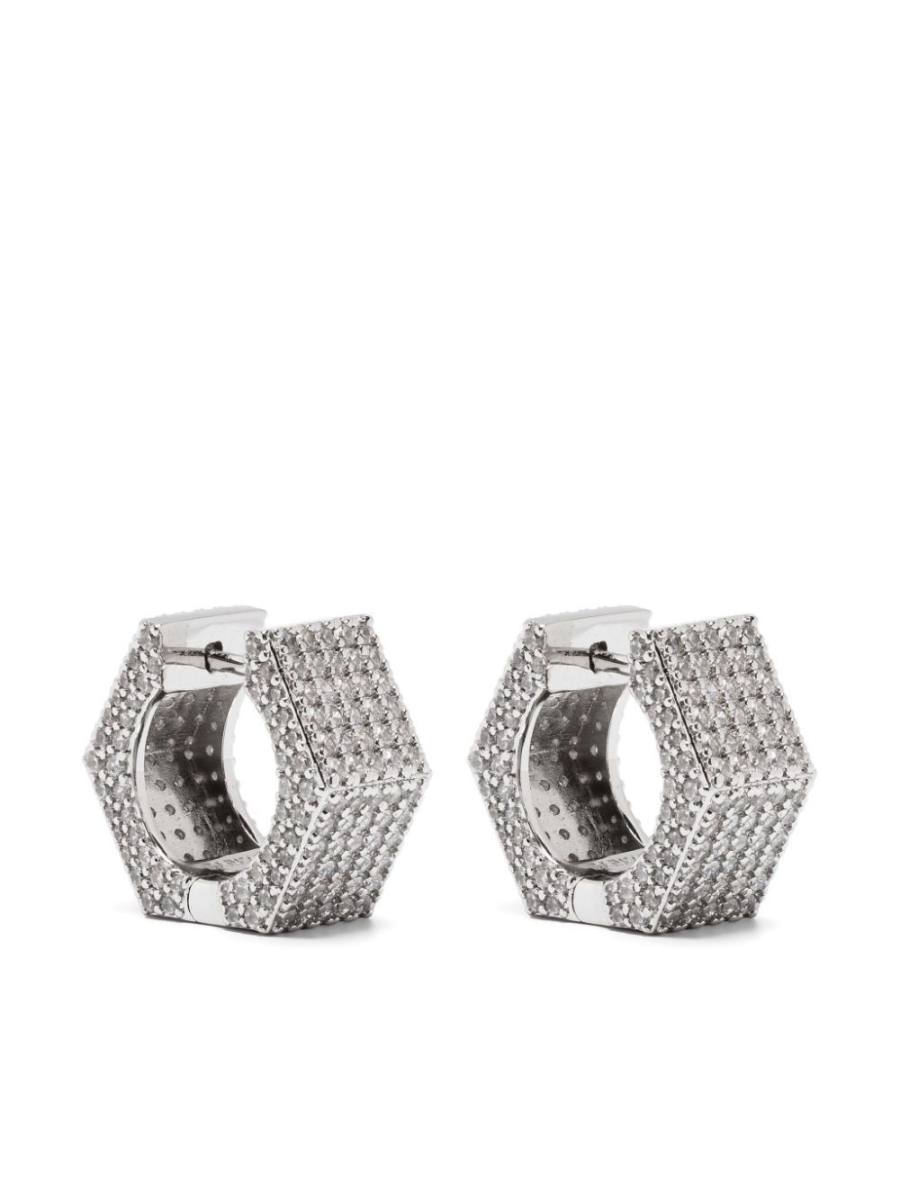 Bolt small hoop earrings