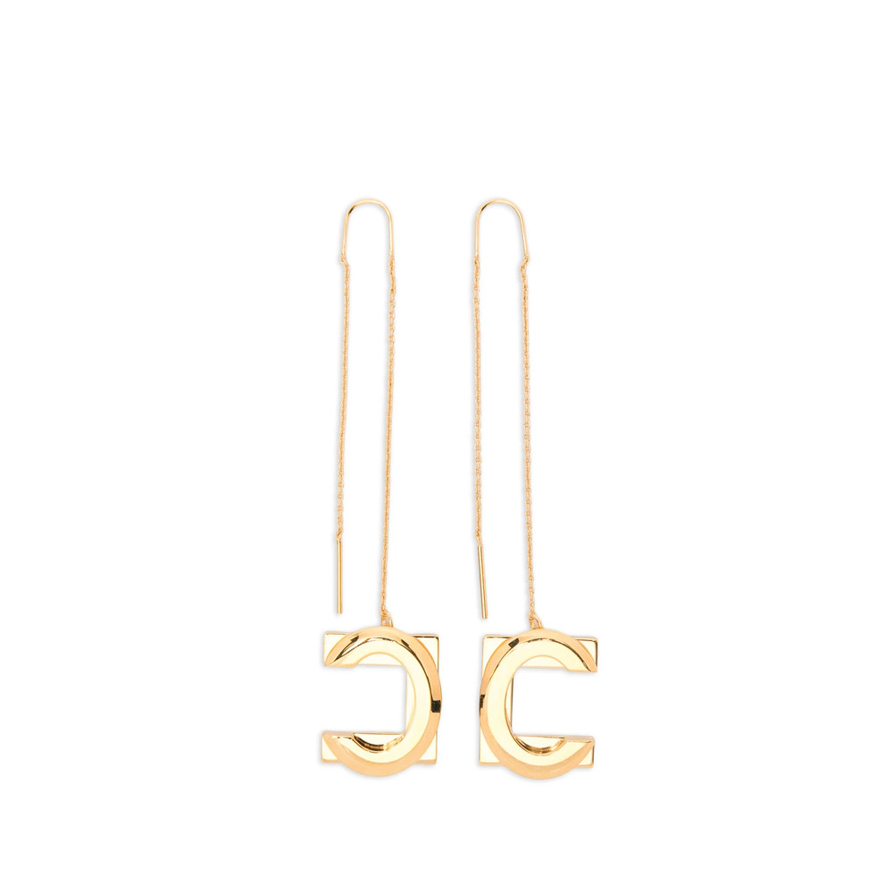 Elisabetta Franchi Logo-drop Earrings