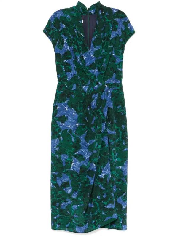 printed midi dress