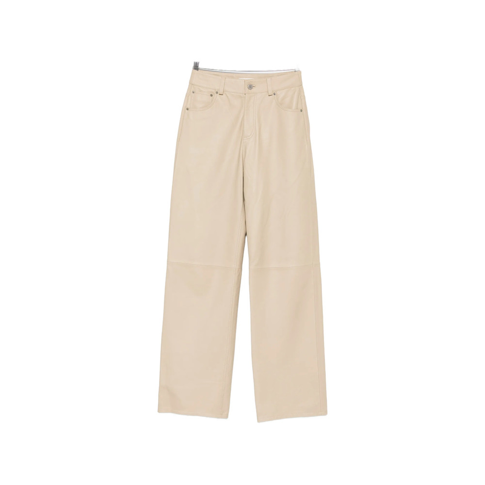 By Malene Birger Wide-leg Leather Trousers
