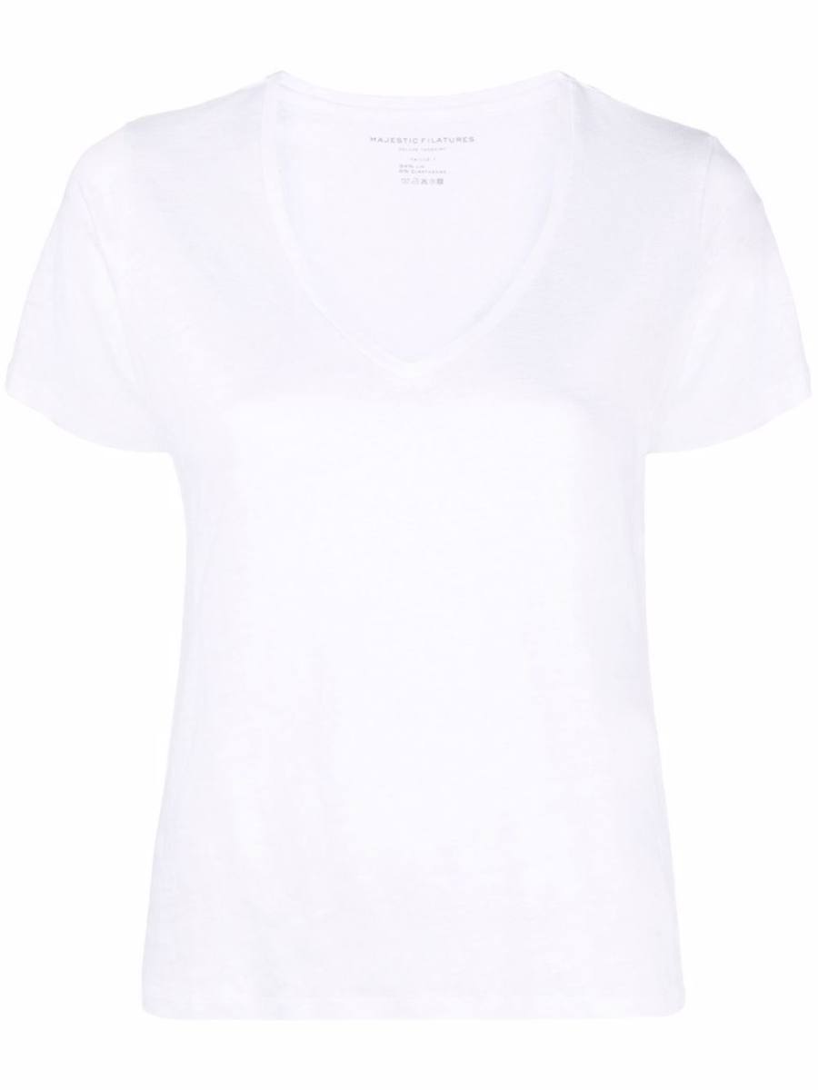 V-neck short-sleeve T-shirt
