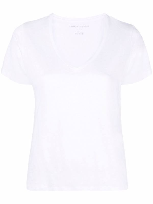 V-neck short-sleeve T-shirt