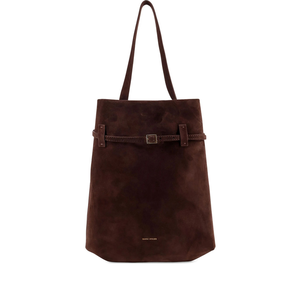 Manu Atelier Tote Du Jour Suede Buckle-fastening Tote Bag